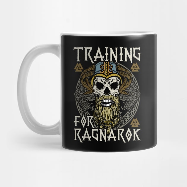 Training for Ragnarök Viking T-Shirt by biNutz